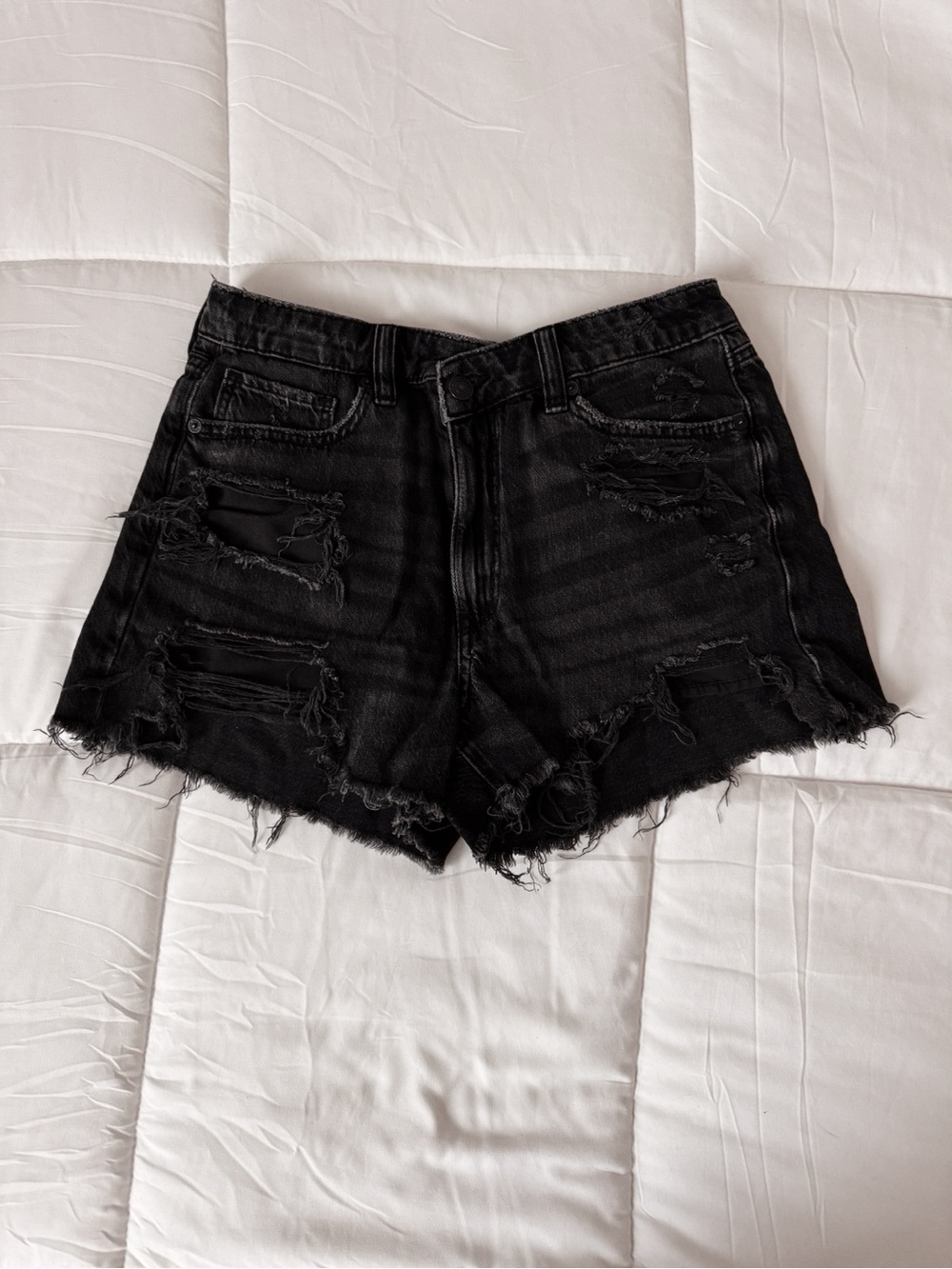 American Eagle Ripped Jean Shorts